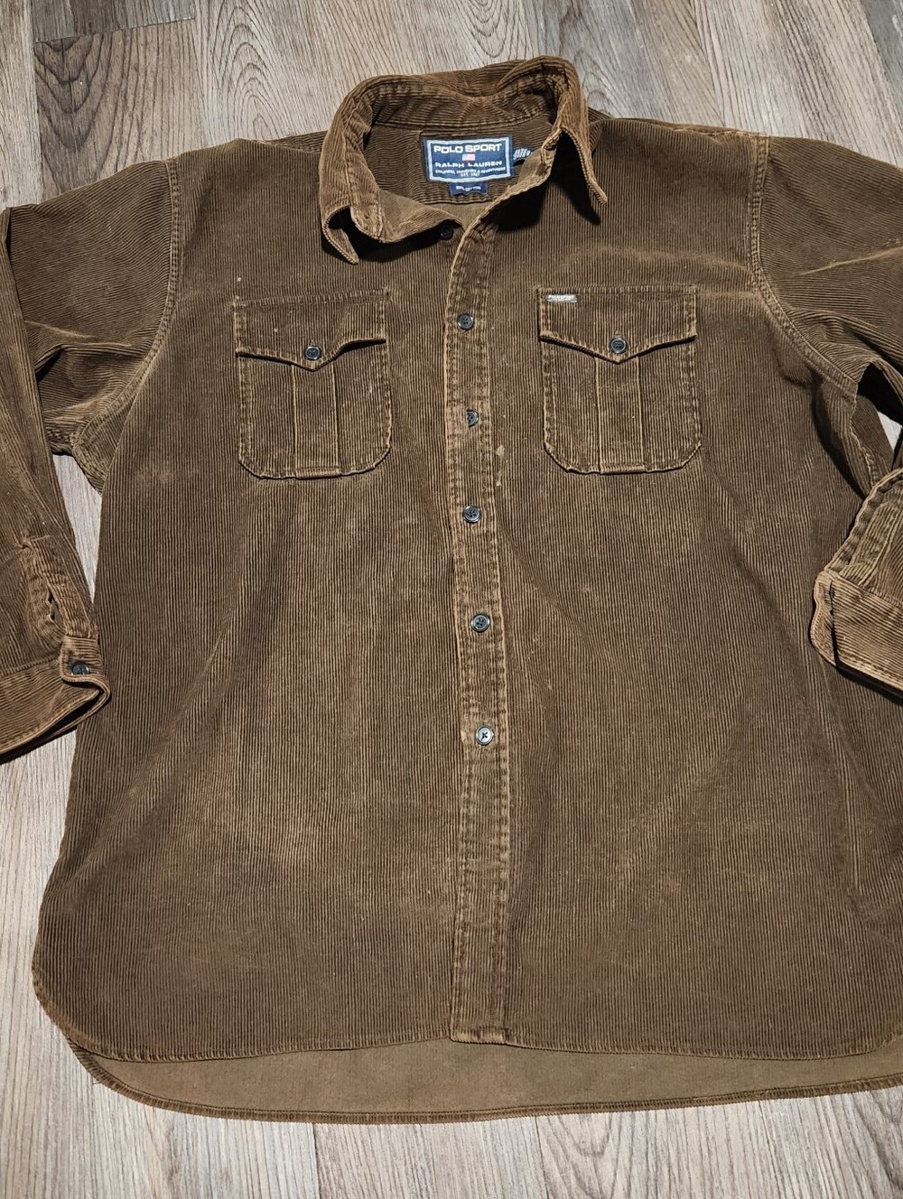 Polo by Ralph Lauren Brown Corduroy Button-Down Shirt